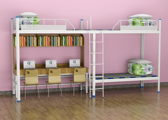 宿舍上下鋪鐵床批發：學生床價格實惠，品質保證，質量無憂