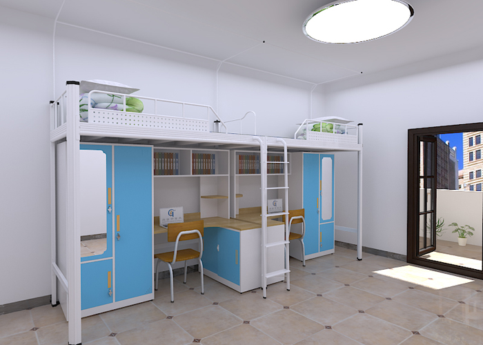 鋼制公寓床廠家：新款卡式公寓床，老師傅親自試睡舒適安全