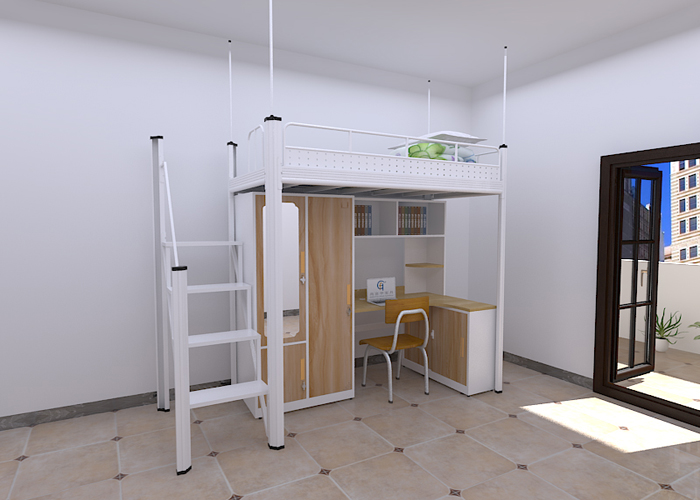 網(wǎng)購組合公寓床，選靠譜的寢室公寓床廠家